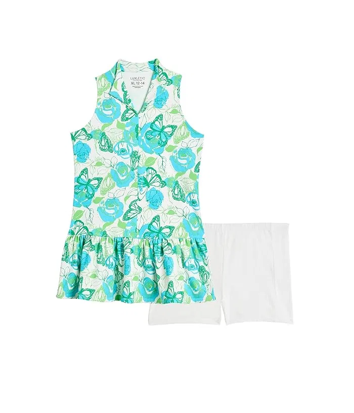 Платье активное UPF 50+ Mini Federica Lilly Pulitzer Kids, Resort White Monarch Rose