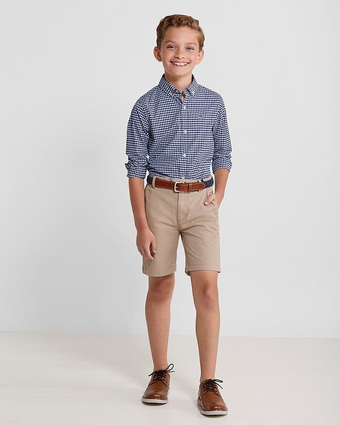 Рубашка на пуговицах в клетку Brrr° для мальчиков Vineyard Vines - Little Kid, Big Kid, синий — фото 3