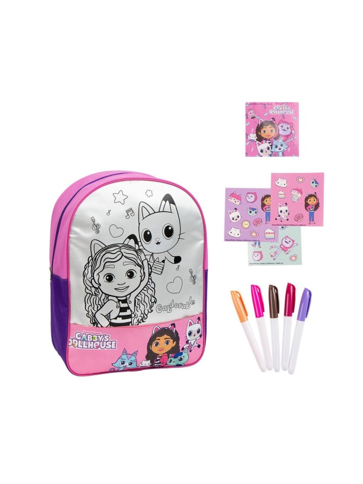 

Рюкзак 38 см, сумка, которую можно покрасить Gabby's Dollhouse