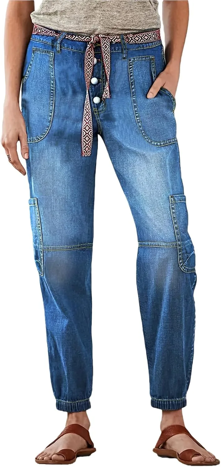 

Джинсы-джеггинсы Plus Size для женщин с эффектом коррекции фигуры и высокой посадкой Cuyulitcik