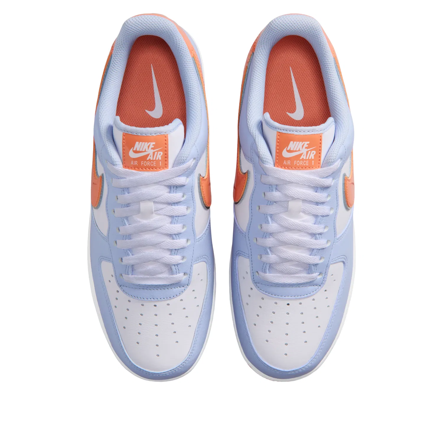 Кроссовки Nike Air Force 1 '07 'Hydrogen Blue Orange Frost' IR1980-407, синий — фото 3