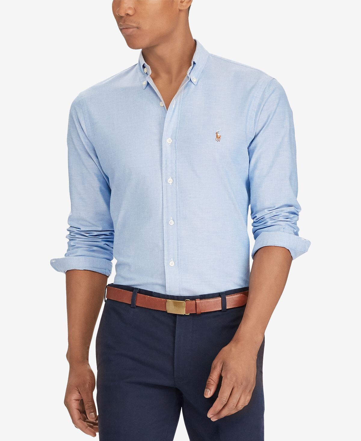 

Рубашка узкого кроя из эластичной оксфордской ткани Polo Ralph Lauren