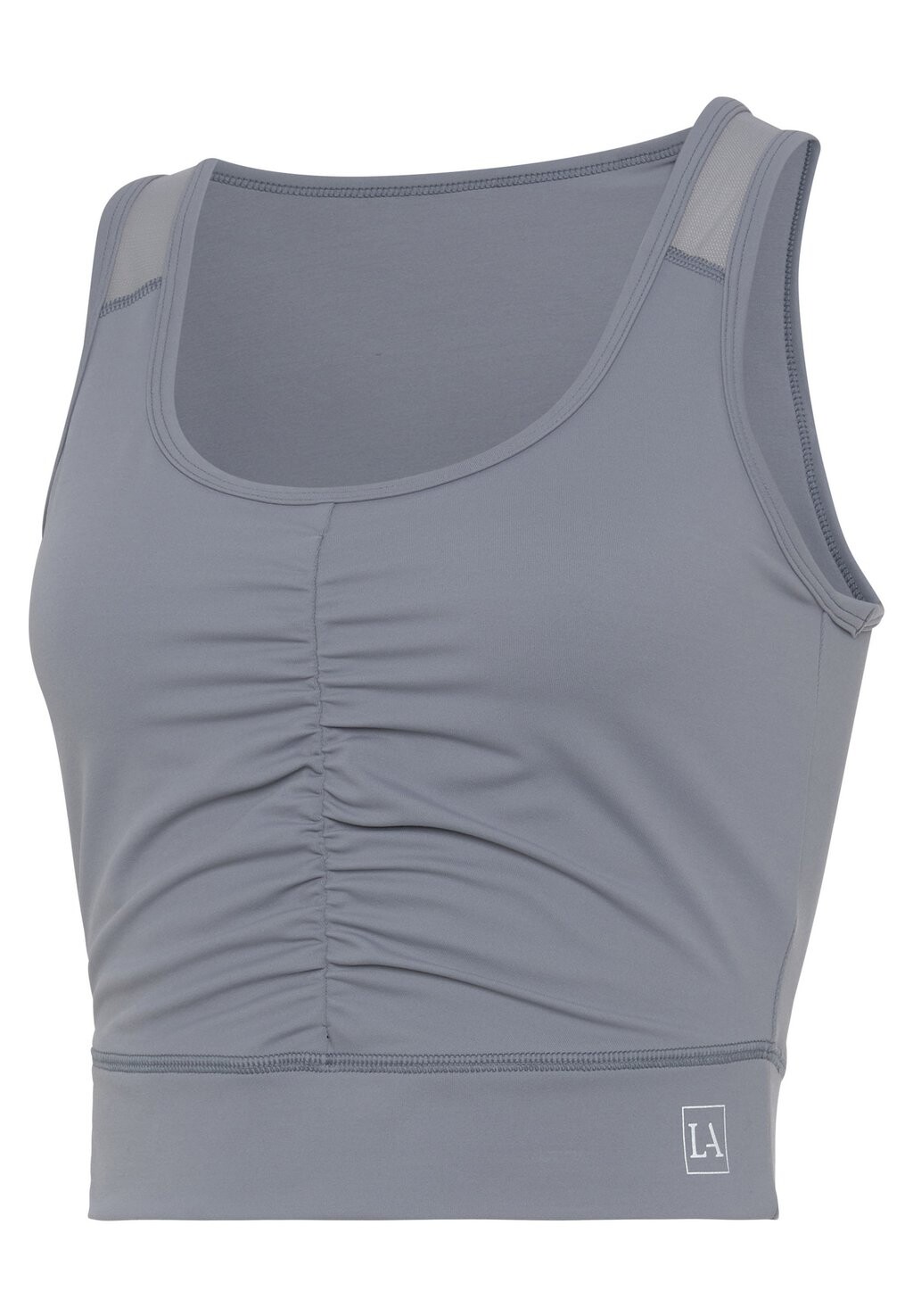 

Топ CROP LASCANA Active, серый