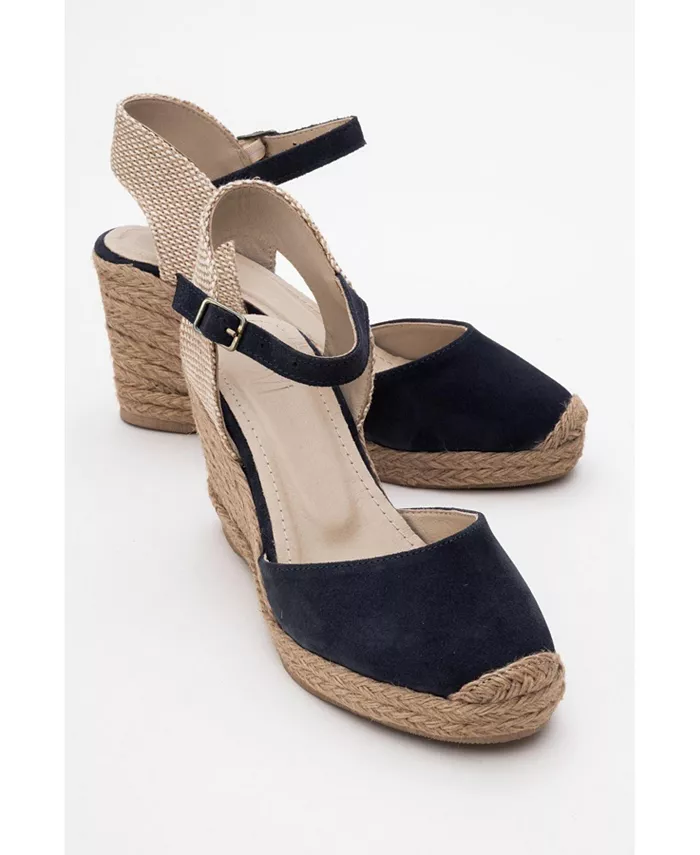 Синта Эспадрильи на платформе из замши (женские) Forever & Always Shoes, синий — фото 4