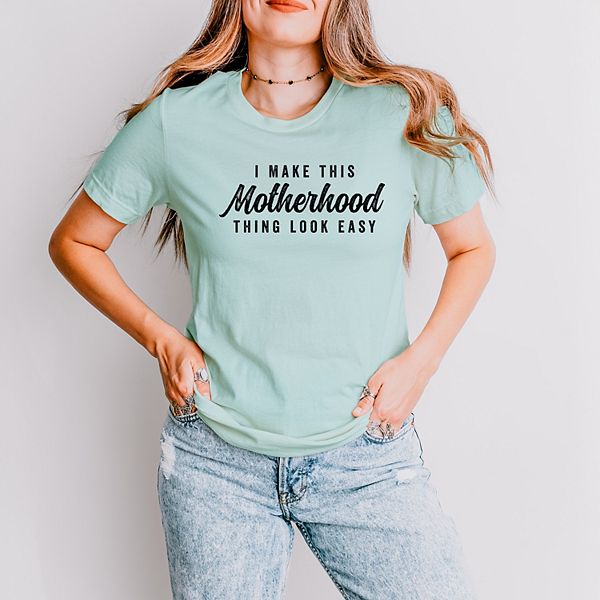 

Футболка с коротким рукавом I make this motherhood thing look easy Simply Sage Market, Seafoam, Зеленый, Футболка с коротким рукавом I make this motherhood thing look easy Simply Sage Market, Seafoam