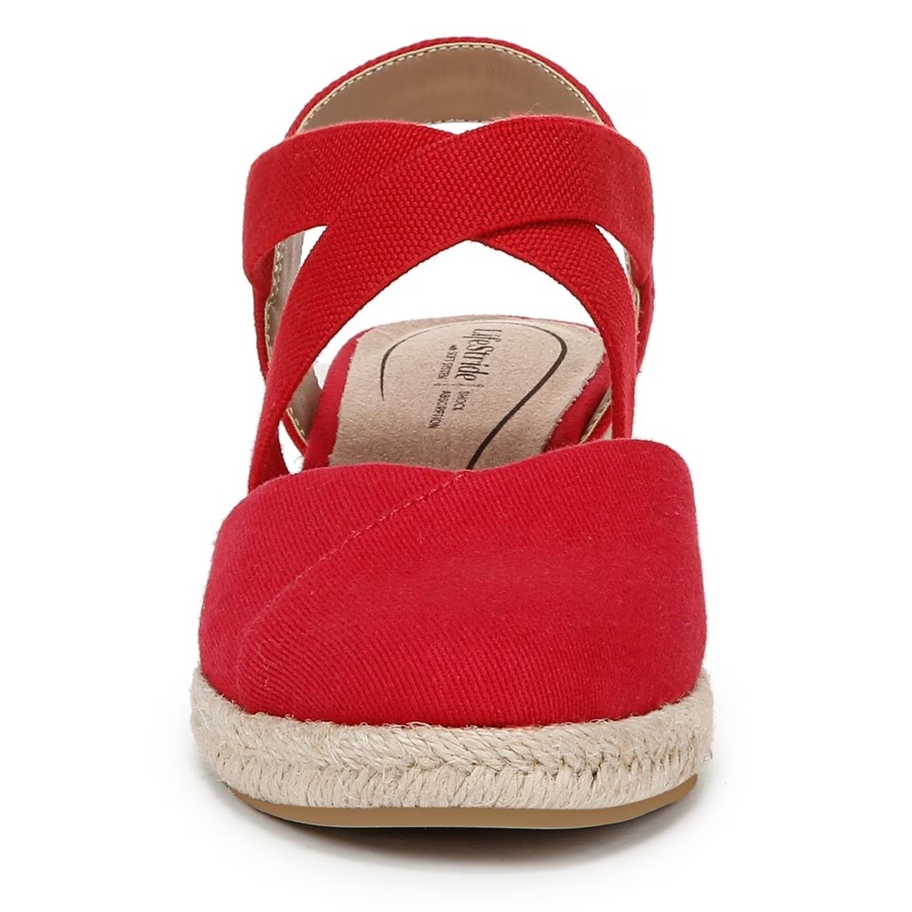 Туфли на танкетке Kimball espadrille от Lifestride, fire red fabric — фото 3