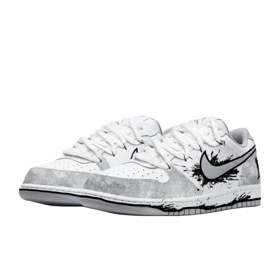 Кроссовки скейтерские Nike Big Low белые — фото 4