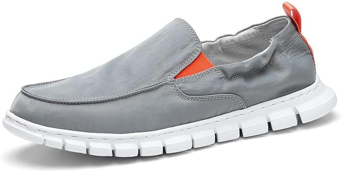 

Мужские повседневные тканевые лоферы слипоны, легкие дышащие мокасины для пар, удобная обувь для прогулок и катания на лодке Generic, серый