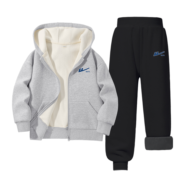 

Детская повседневная спортивная одежда WARRIOR, [fleece-lined]серый/h серебро trim синий logo k-черный/h серебро trim синий logo k