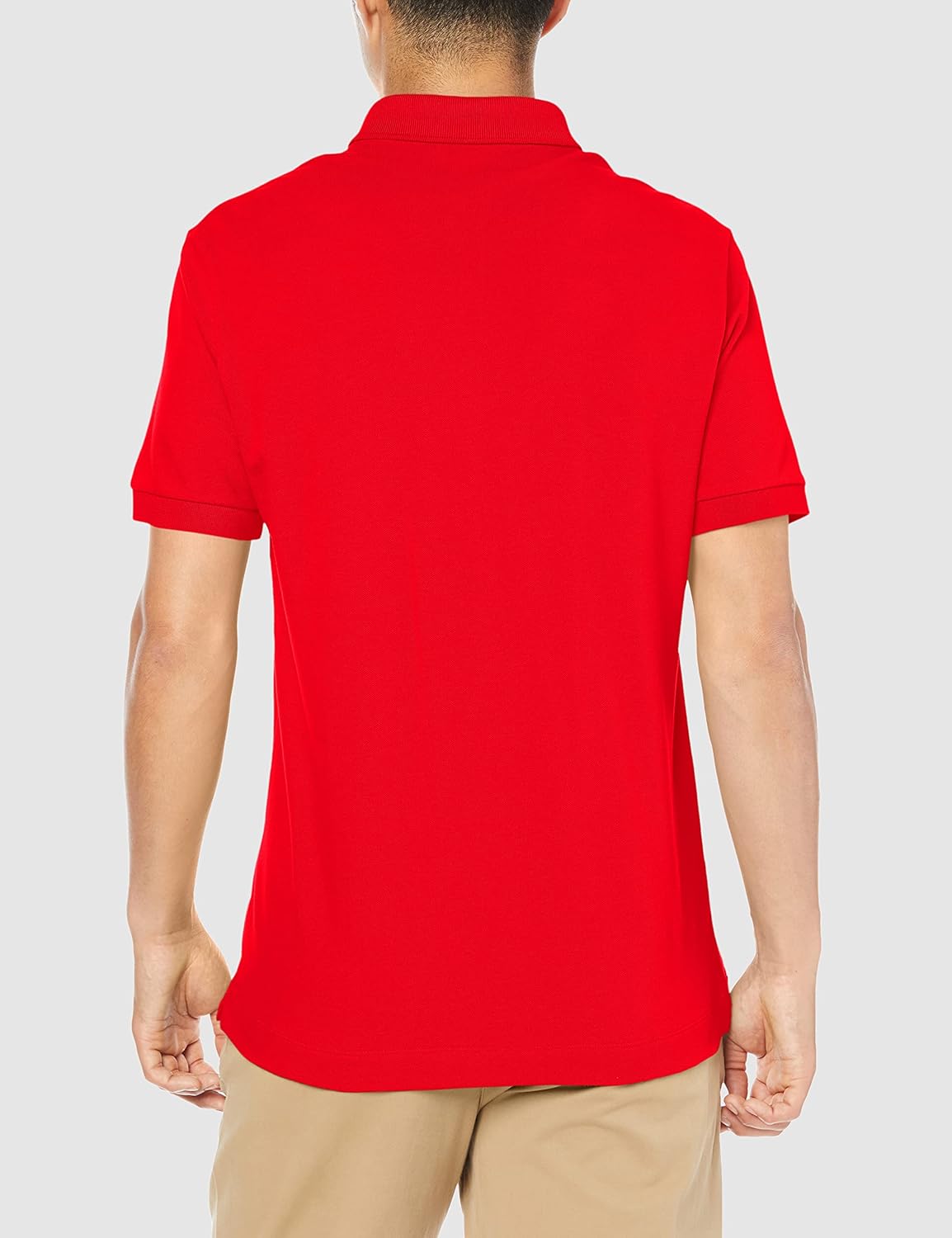 Мужская поло-рубашка Lacoste Regular Fit Stretch Paris (с коротким рукавом) PH5522L (старый цвет), красный — фото 2