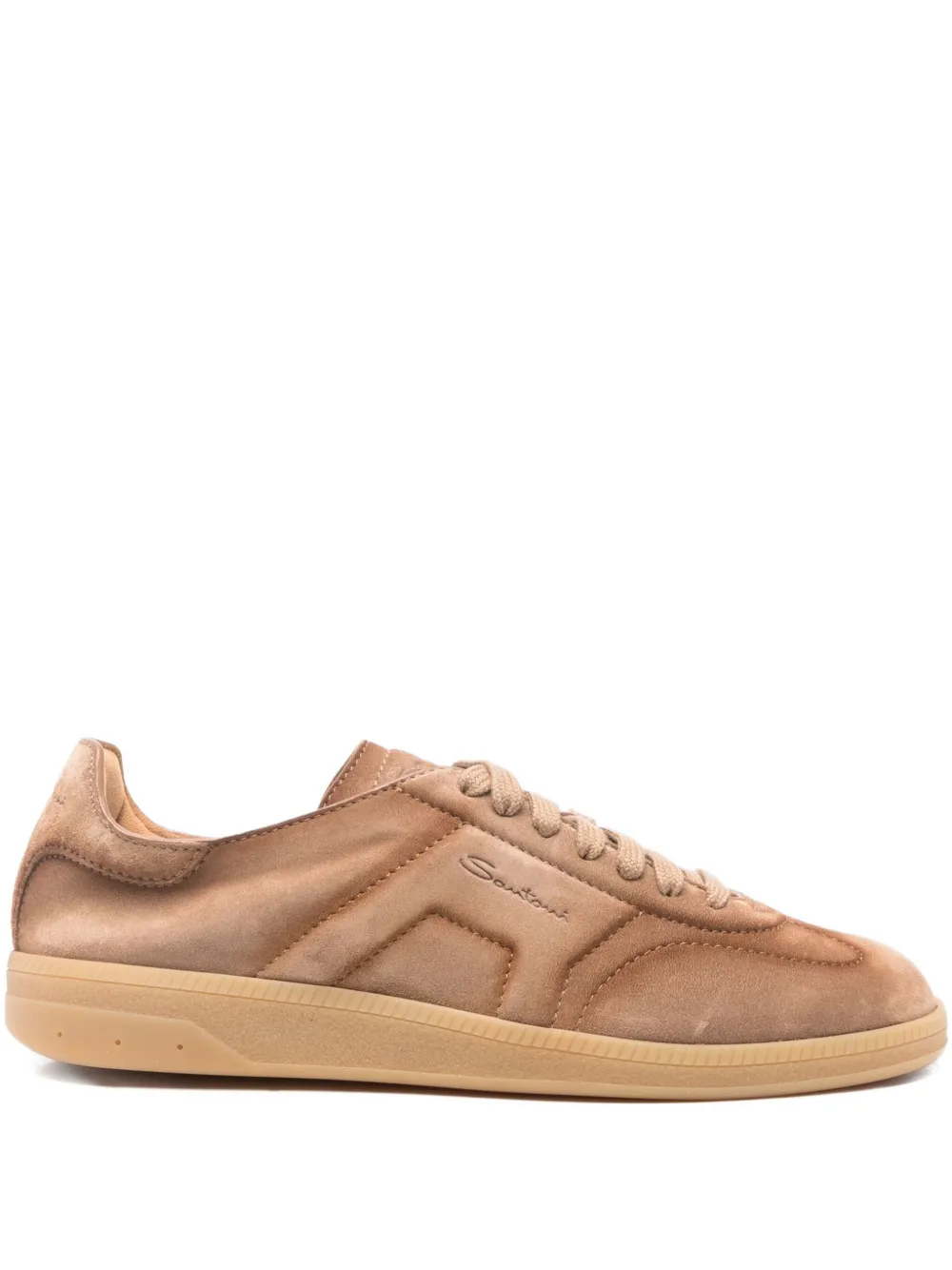 Замшевые кроссовки Santoni, нейтральный