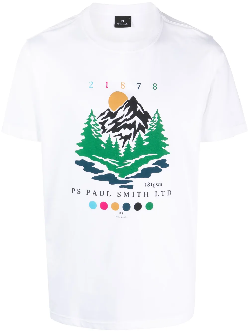 

Футболка с графичным принтом PS Paul Smith, белый