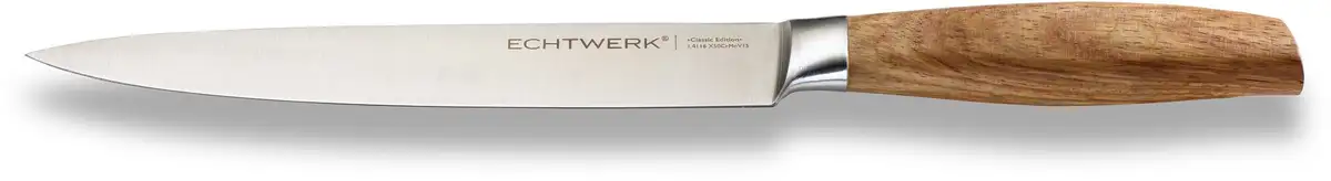 

Нож для ветчины ECHTWERK "Classic Edition", (1 шт.), нож для филе, нержавеющая сталь, длина лезвия 20 см, ручка из дерева акации Длина лезвия 20 см., цвет silberfarben