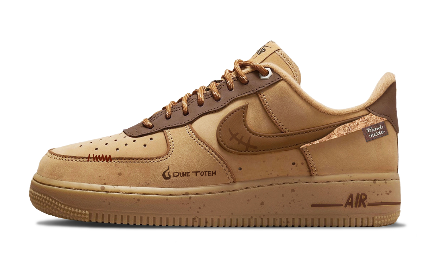 

Nike Износостойкие низкие скейтбордные кроссовки Air Force 1, унисекс, коричневый