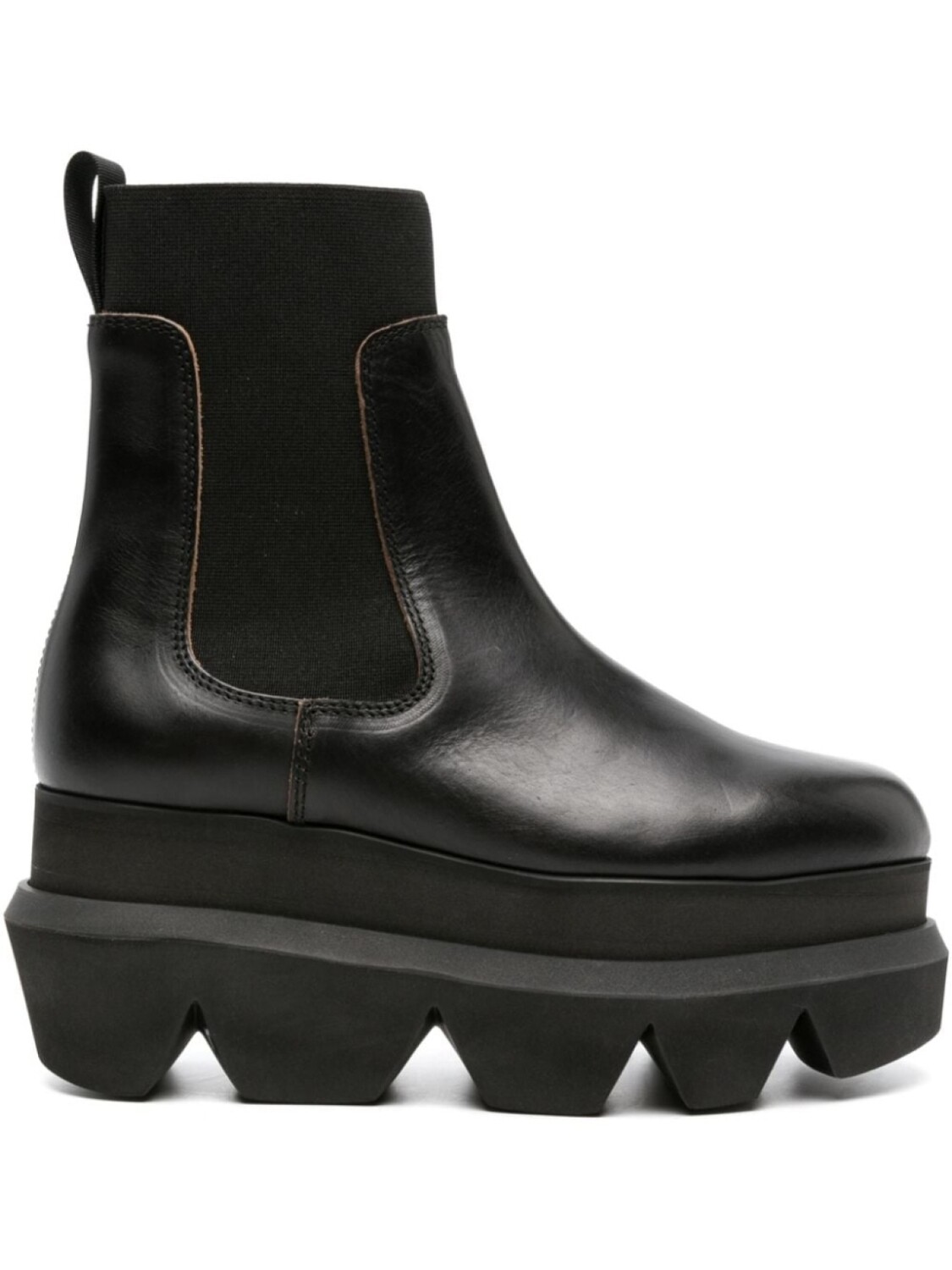 sacai ботинки челси на платформе, черный
