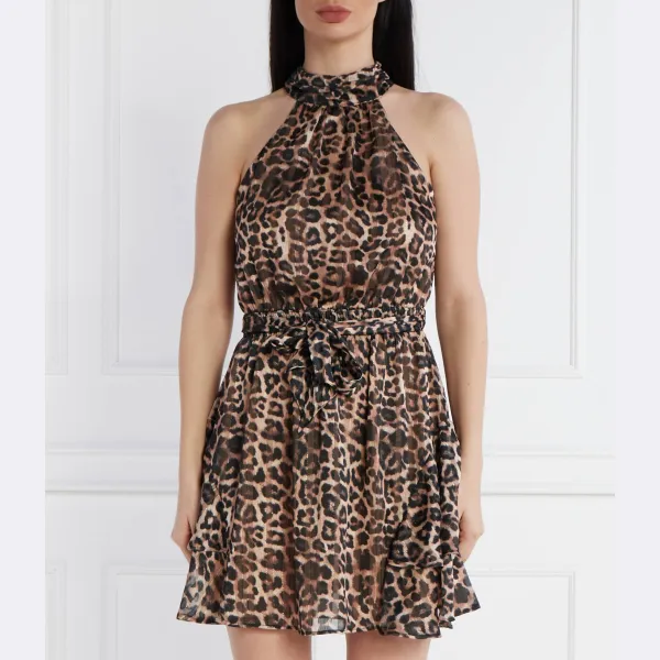 

Платье с римским поясом Guess, коричневый