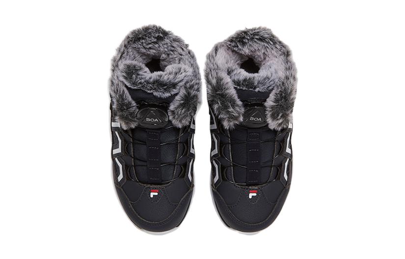 Износостойкие детские ботинки с низким голенищем FILA KIDS, черный/белый — фото 3