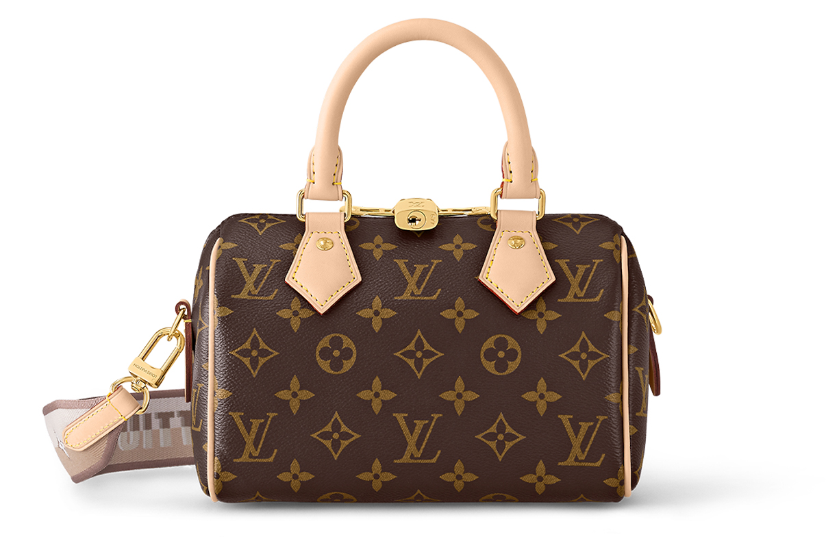 

Скоростная сумка на ремне 20 бежевого цвета LOUIS VUITTON