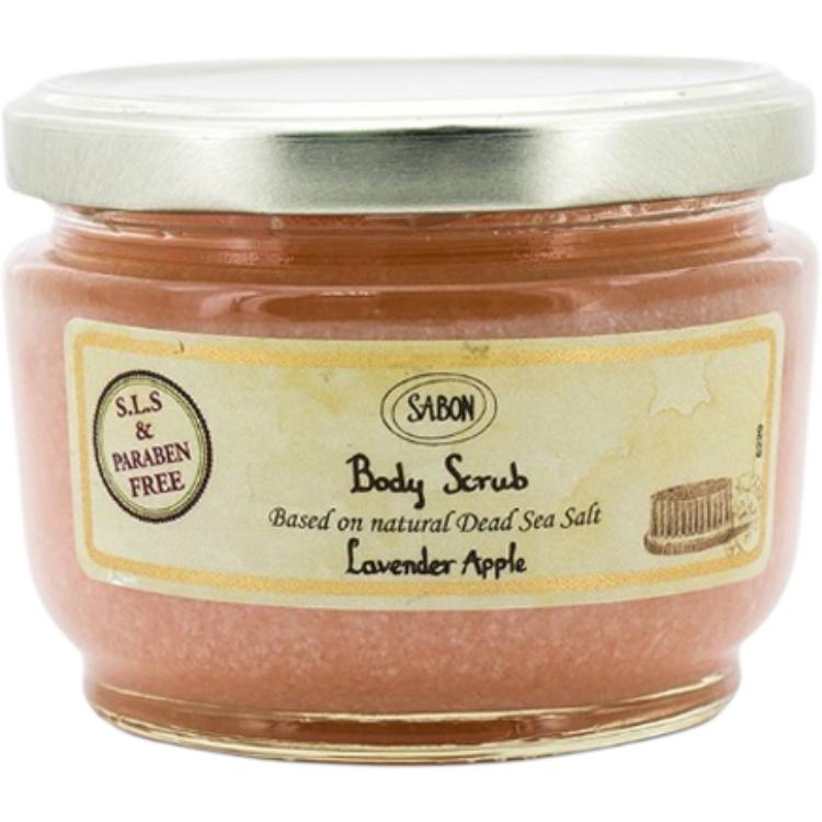 

Скраб для тела с солью мертвого моря 600 г отшелушивающий увлажняющий успокаивающий SABON, Lavender Apple Body Scrubs 320g