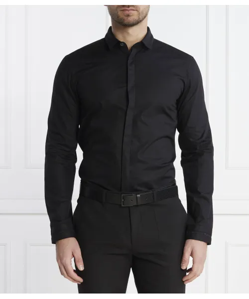 

Рубашка Элой Slim fit Hugo, черный