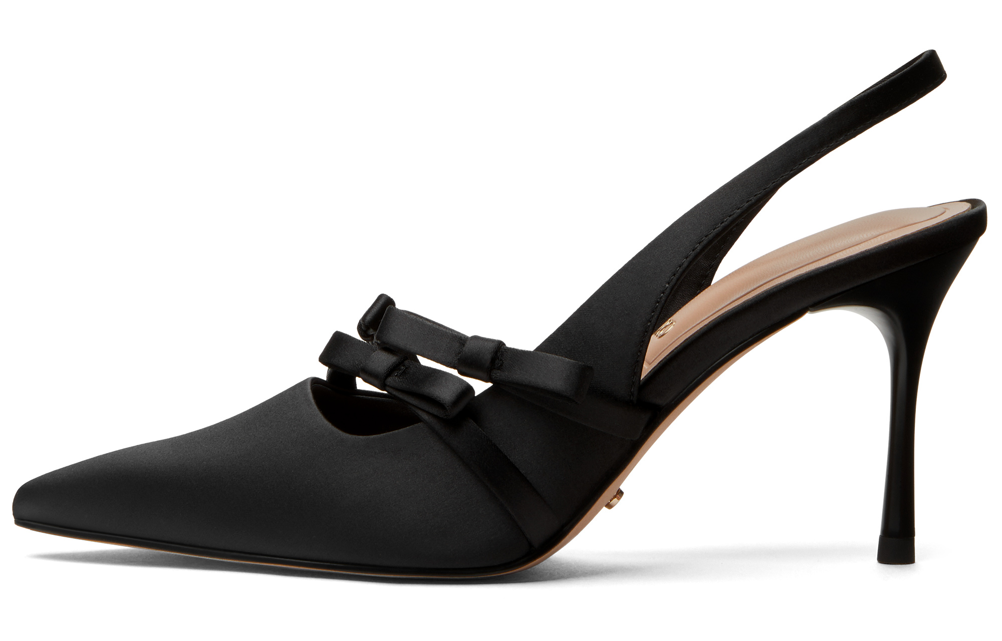 CHARLES&KEITH Маленькие сандалии CK One на ремешке 8 см женские - ЧЁРНЫЕ ТЕКСТУРИРОВАННЫЕ Чёрные текстурированные, цвет BLACK TEXTURED Black Textured