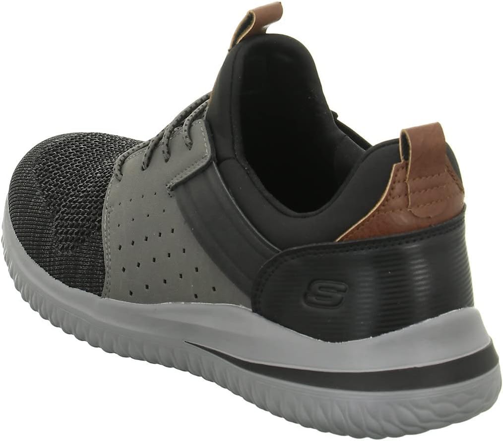Мужские кроссовки Skechers Delson 3.0 Cicada, черный/серый — фото 3