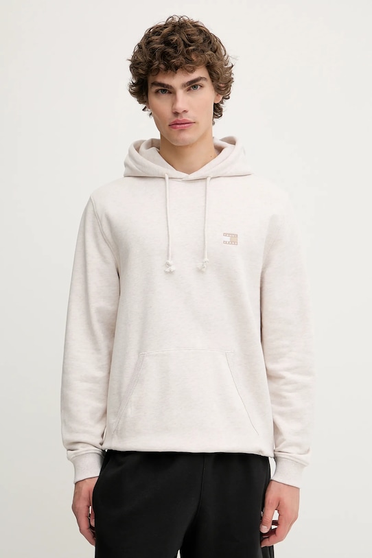 

Хлопковая толстовка Tommy Jeans, бежевый