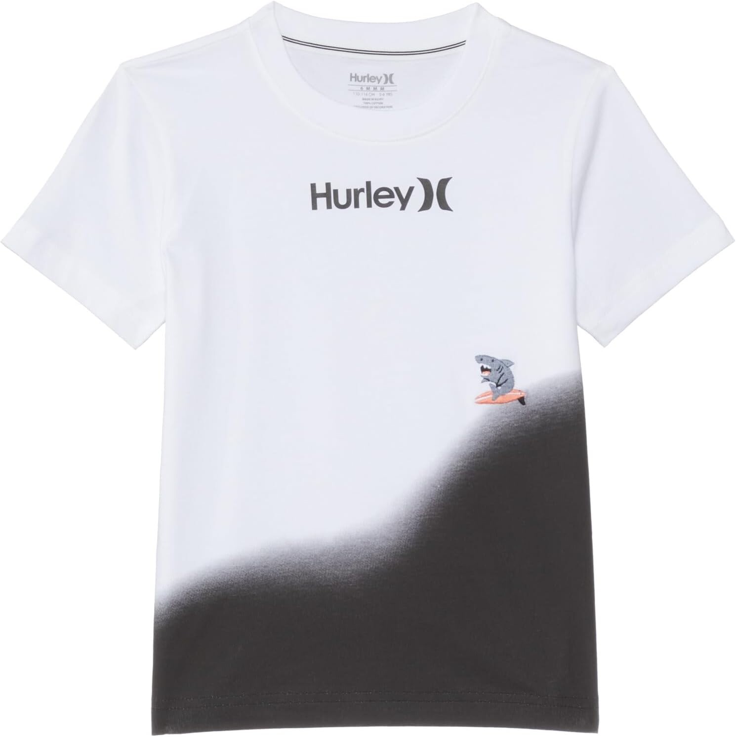

Футболка Hurley Kids Dip Dye Graphic T-Shirt, цвет White 1