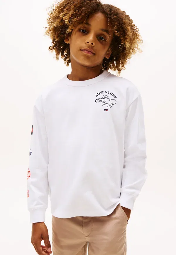 Футболка с длинным рукавом Tommy Hilfiger Multi Print Tee, белый — фото 2