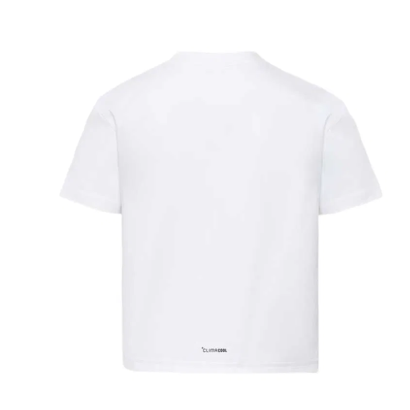 Детская футболка с круглым вырезом Adidas, White/Black — фото 3