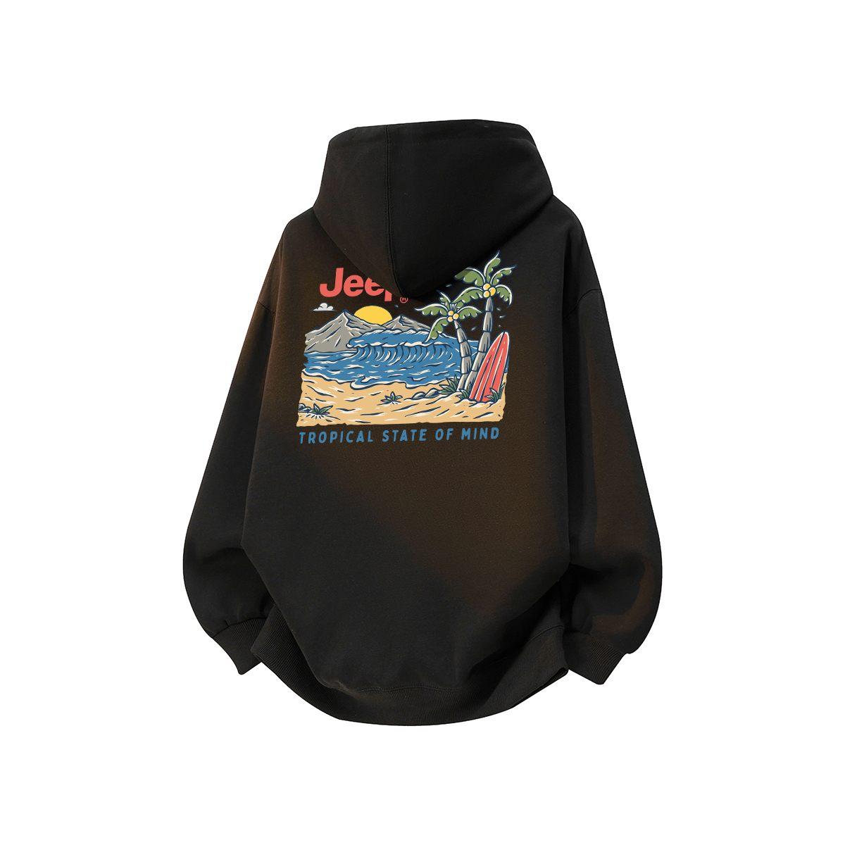 

Толстовка Unisex Hooded Moderate Jeep, night черный[fleece-lined]