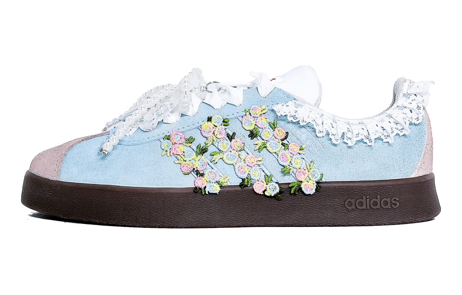 

Adidas Vl Court Classic Cushioning, износостойкие низкие кроссовки для скейтбординга Unisex Blue