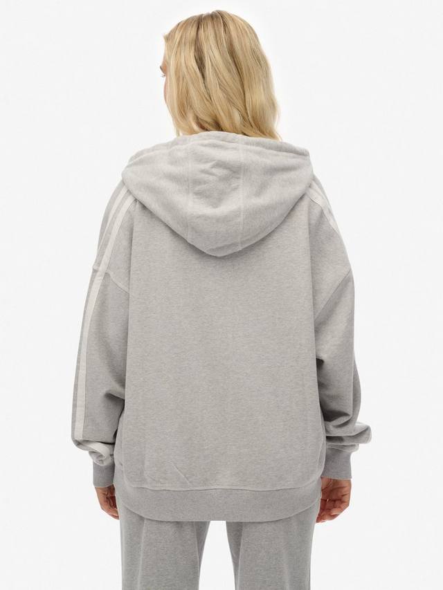 Свободная толстовка с регланной молнией Athletic Essentials Superdry, Glacier Grey Marl — фото 2