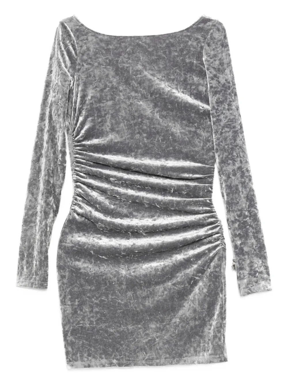 

Мини-платье с драпировкой Patrizia Pepe, серый