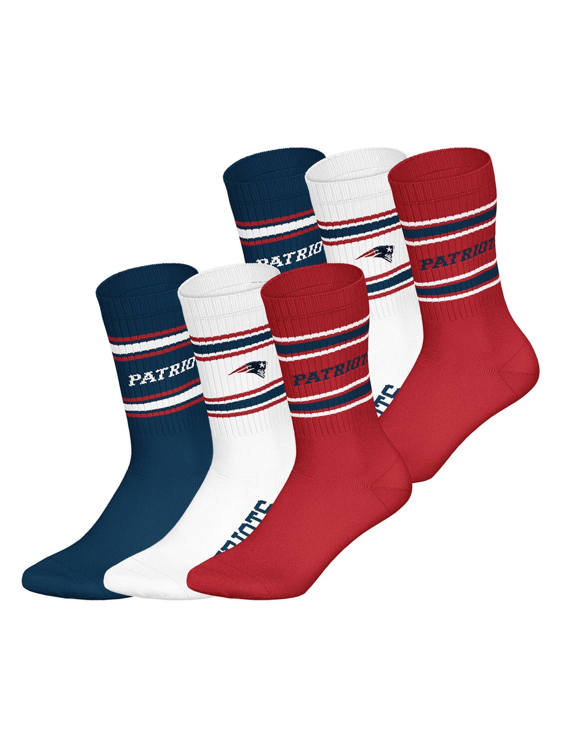 

Huddle Носки 'Patriots' в цвете Marine Blue, Red, White