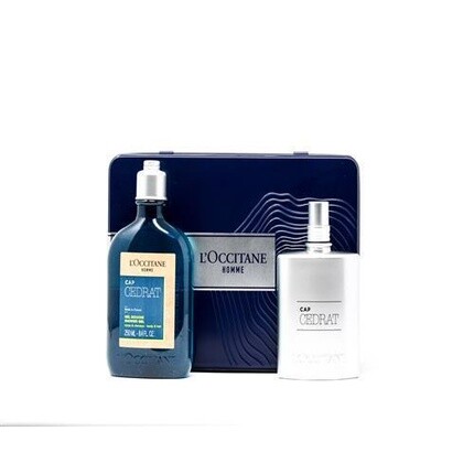 

L'Occitane Cap Cedrat for Men EdT 75ml DG 250ml Gift Set, Синий, L'Occitane Cap Cedrat for Men EdT 75ml DG 250ml Gift Set