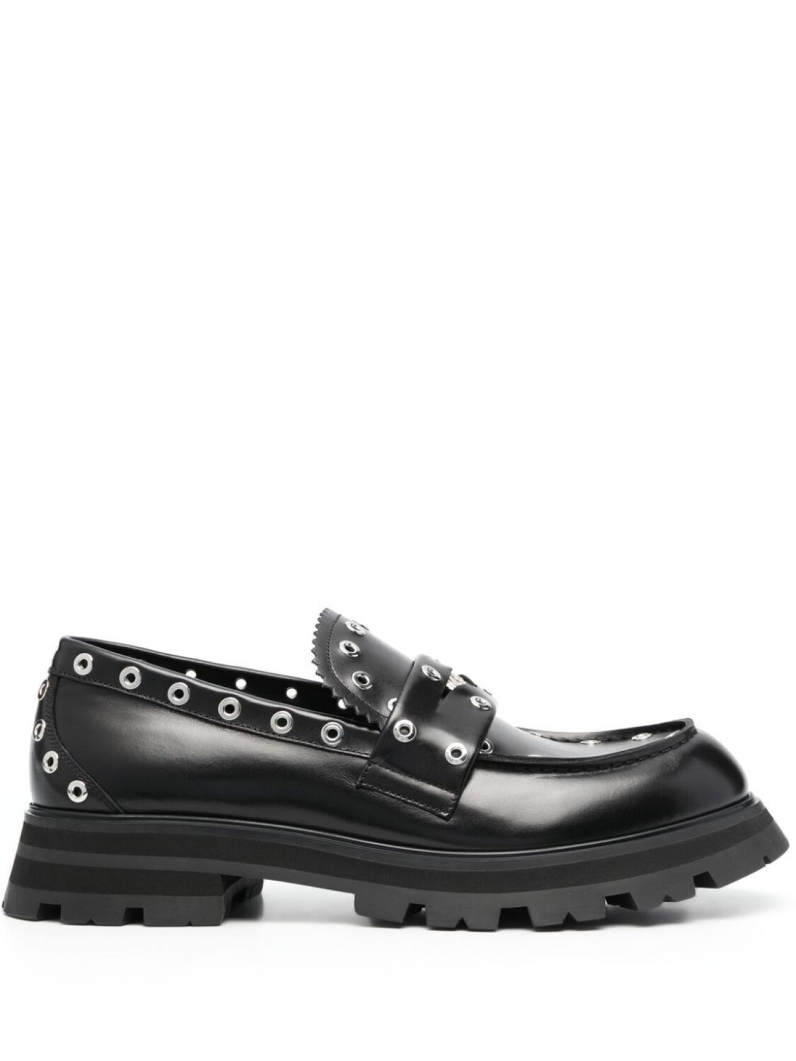 

Alexander McQueen лоферы с логотипом, черный
