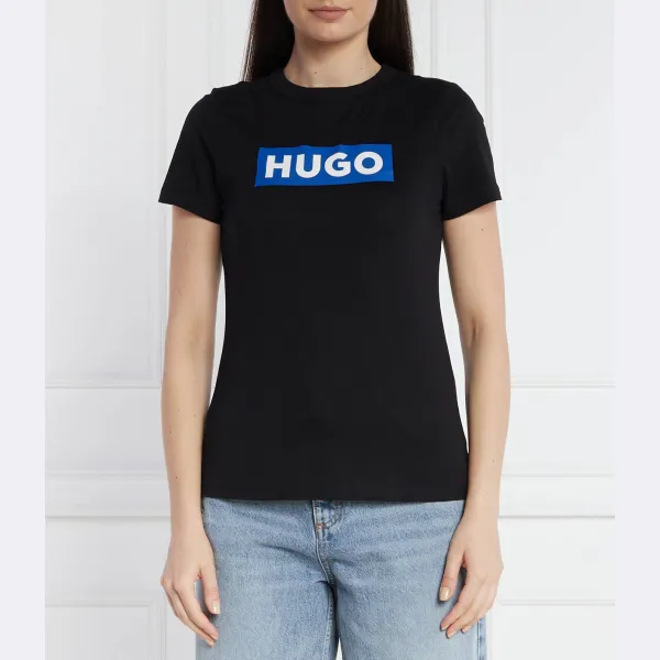 

Футболка Classic tee_b обычного кроя Hugo, черный