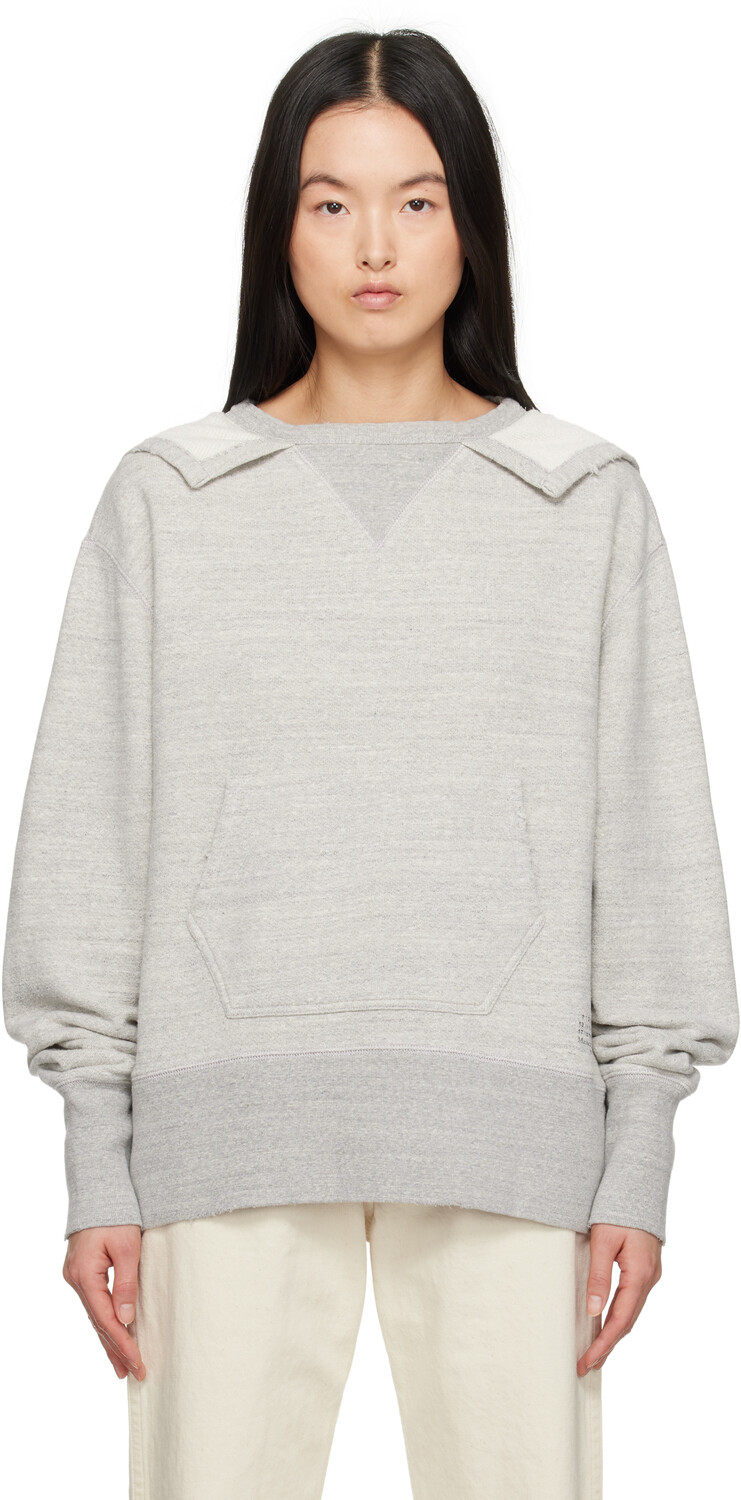 

Толстовка с логотипом серого штампа Maison Margiela, Grey melange