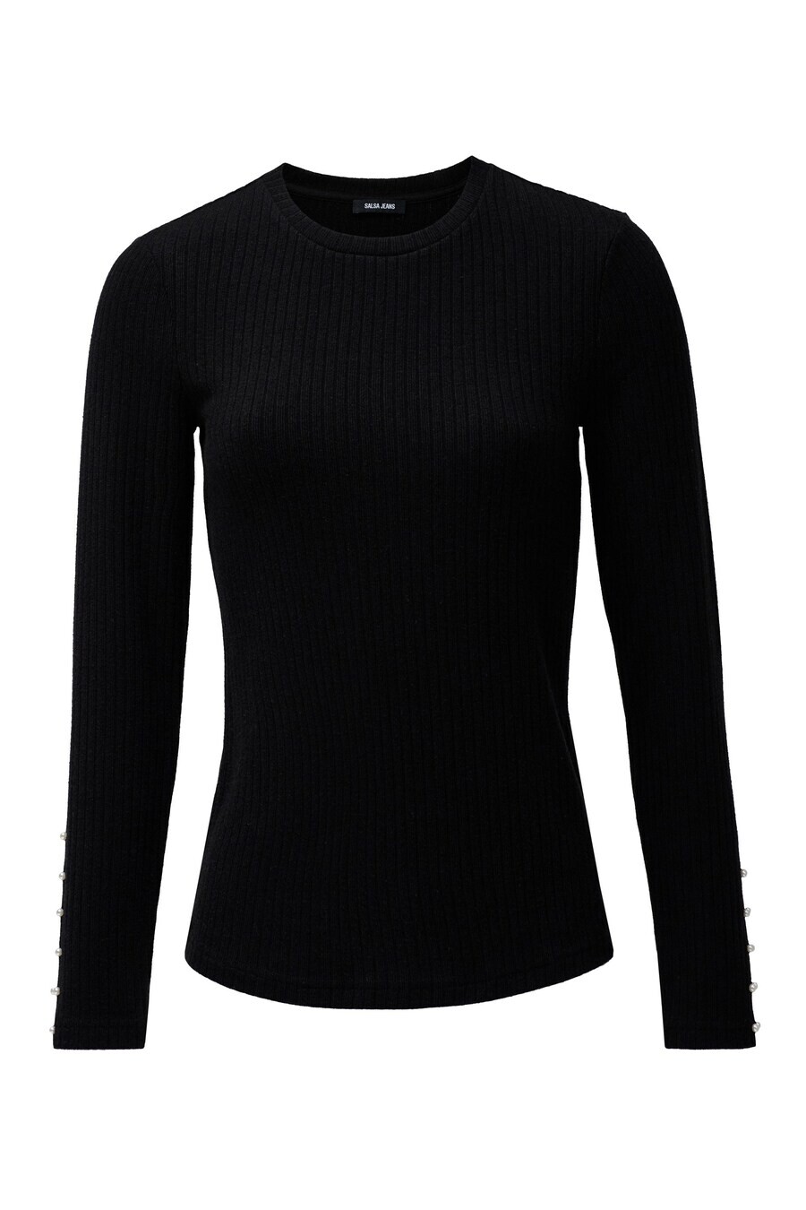 

Тонкий вязаный свитер Salsa Jeans Sweater, черный