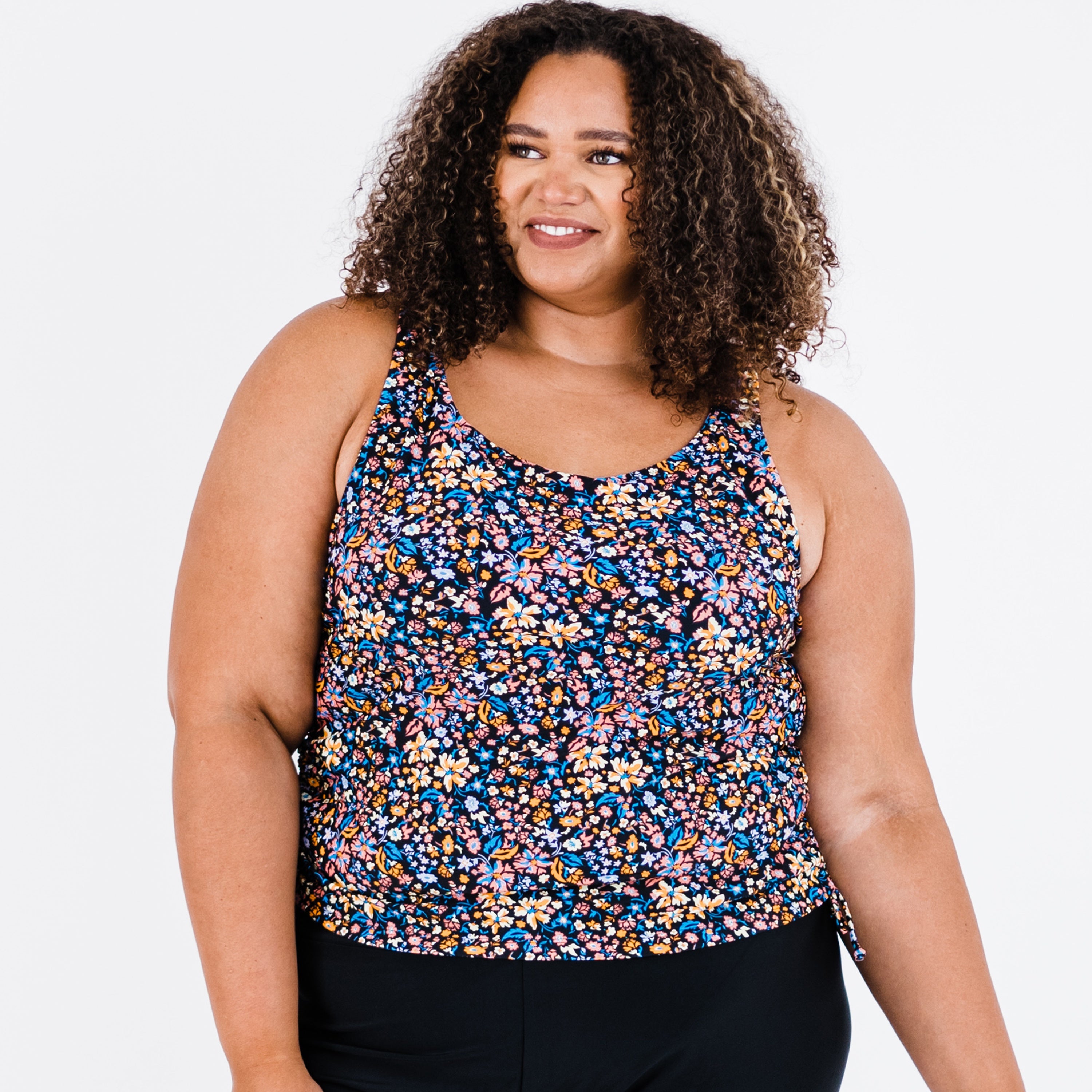 

Женский купальник-танкини Maya Maya с вынимающимися чашечками - Patterns Calypsa, цвет evening blossoms