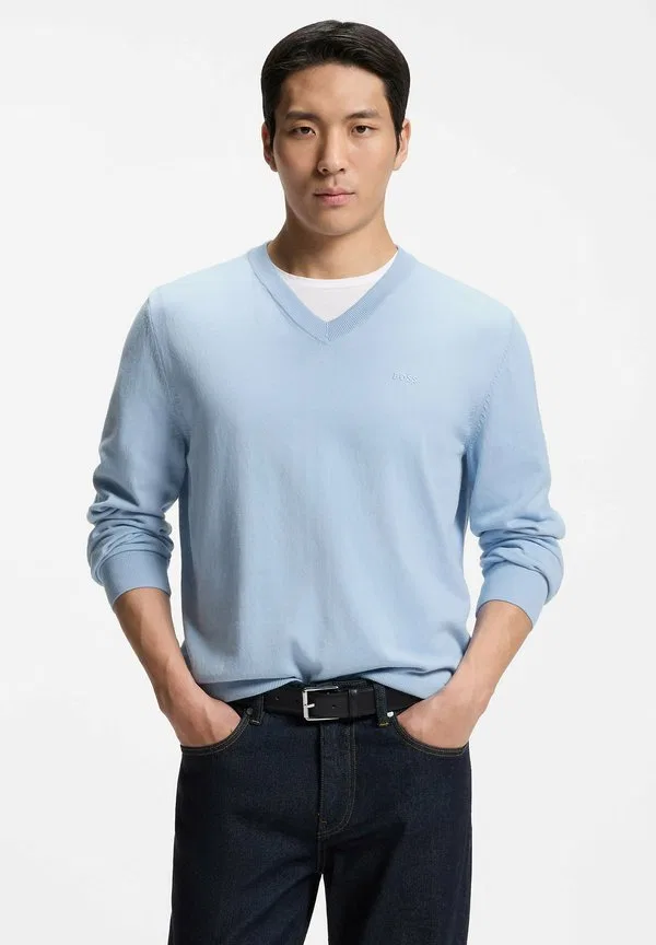 Джемпер из упацеллола Boss, Light Blue
