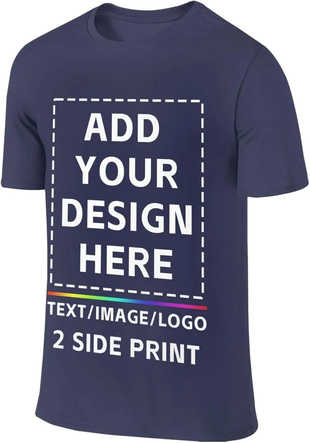Футболка Custom Shirt Men с принтом спереди и сзади — фото 4