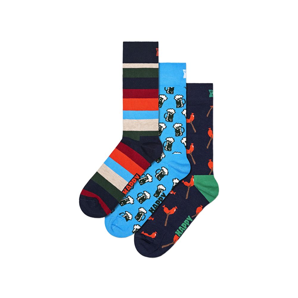 

Синий хлопковый носок Happy Socks