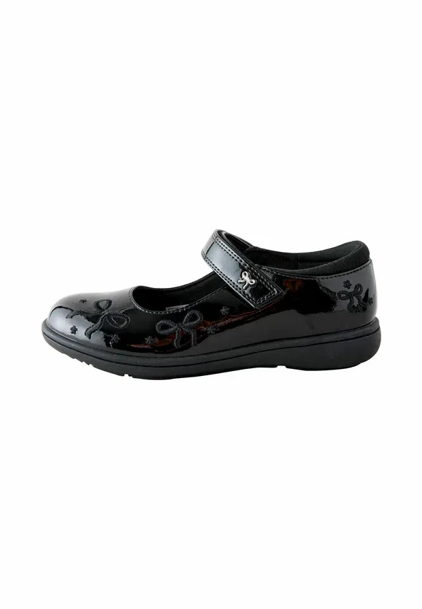 Туфли-лодочки Next Regular fit bow mary jane school baby shoes, черный лакированный