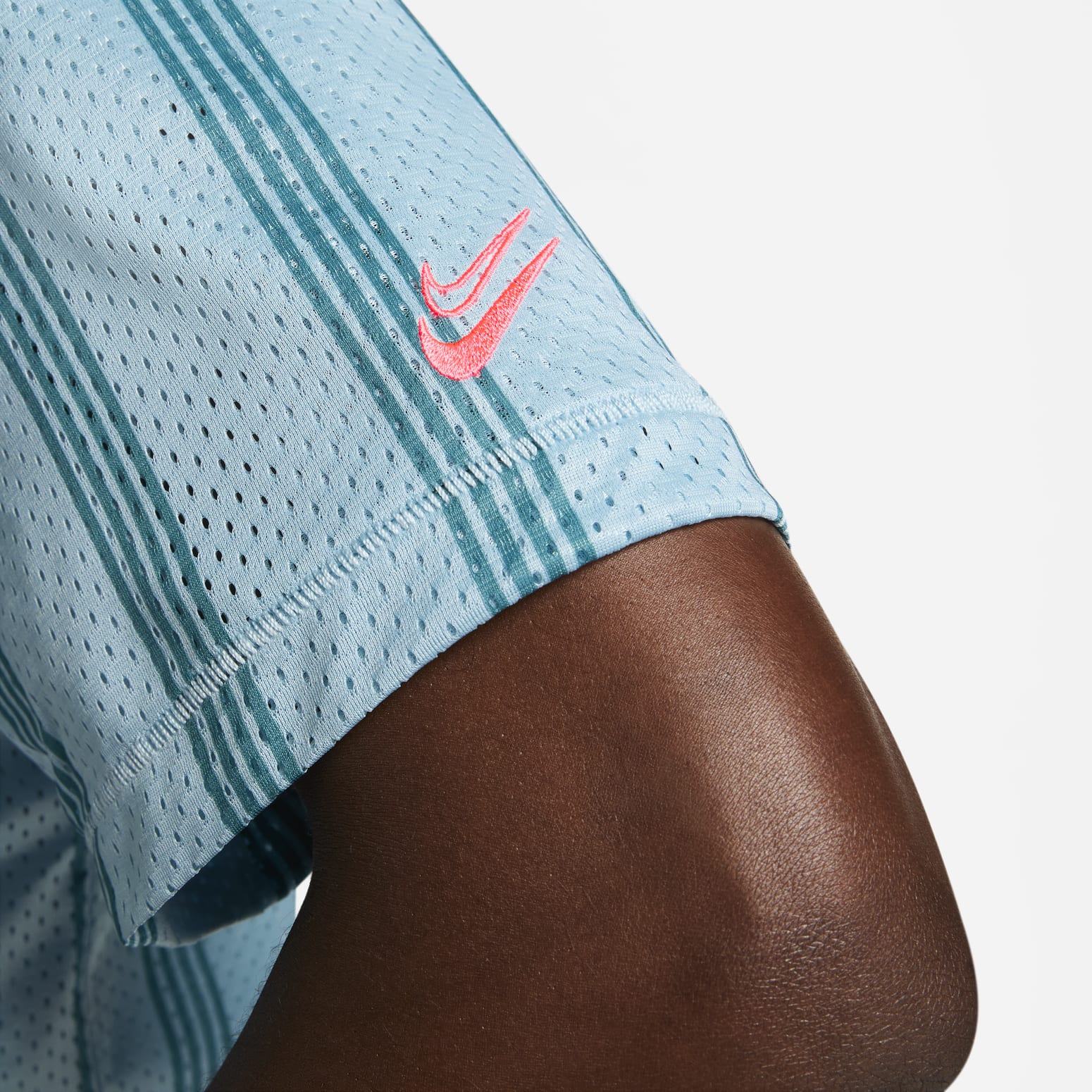 Спортивный топ Nike Kevin Durant Full-Zip Short-Sleeve Basketball Top 'Sky Blue' DX0342-442, синий — фото 3