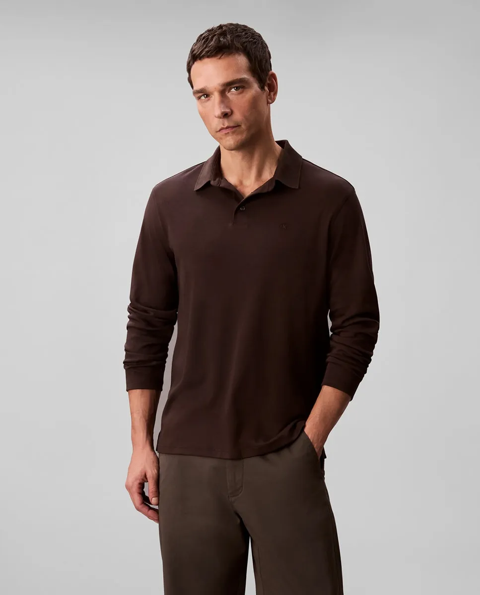

Мужская рубашка с длинным рукавом Calvin Klein, темно-коричневый
