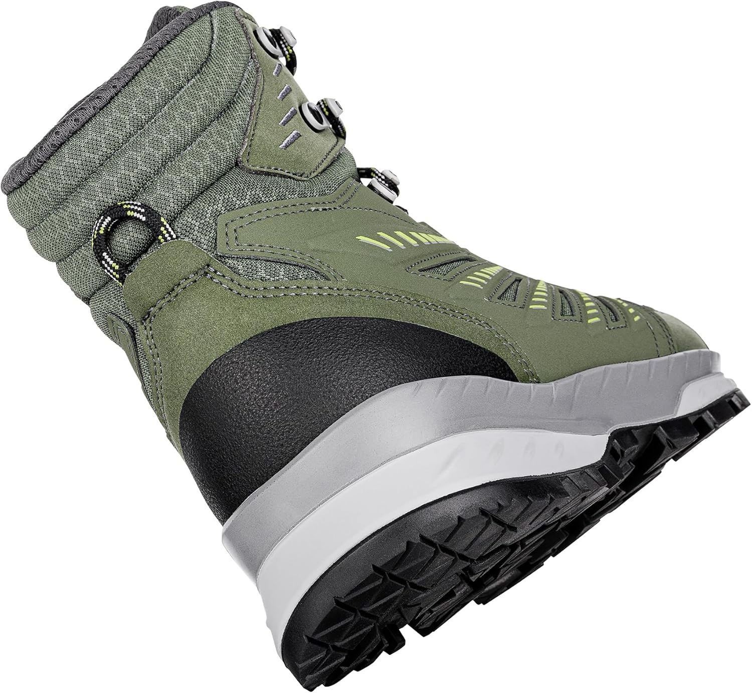 Мужские ботинки Lowa Trek Evo GTX Mid из текстиля и синтетики, оливковый — фото 2