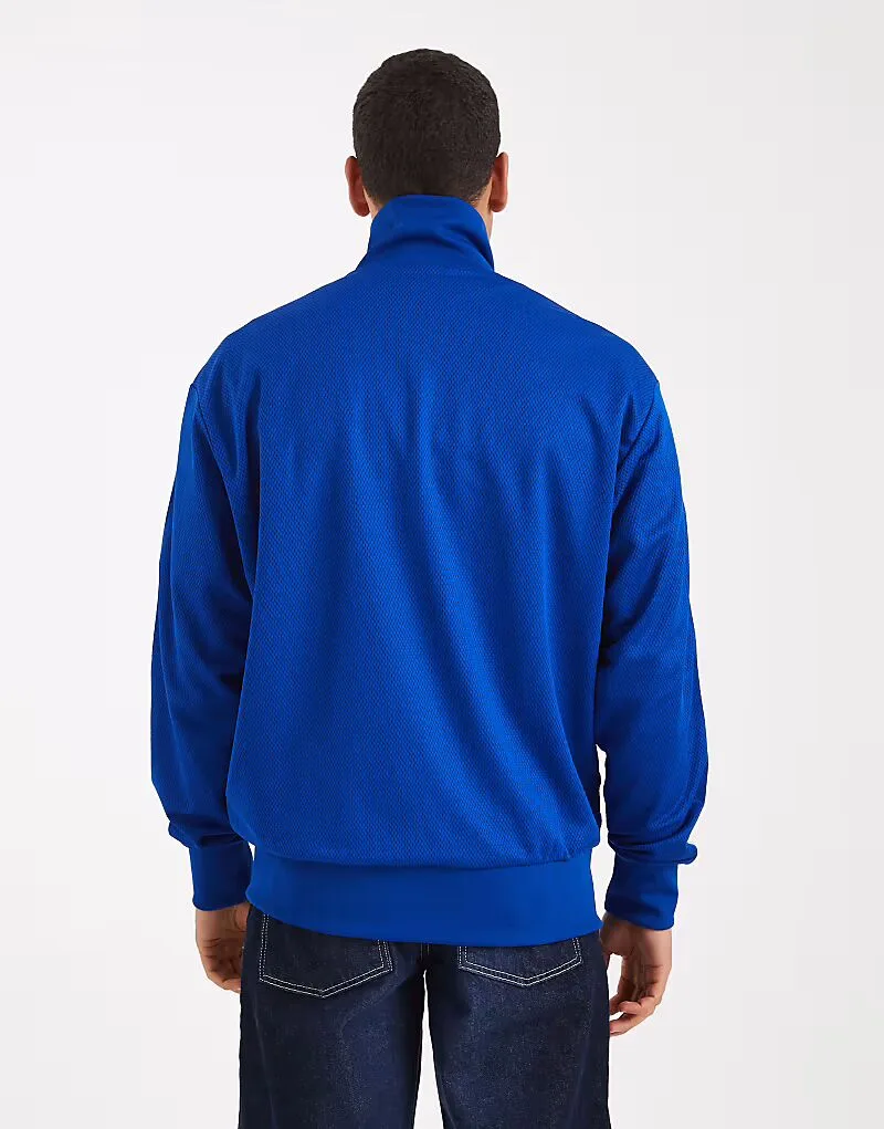 Спортивная куртка Adidas Originals Firebird adicolor mesh синего цвета — фото 3