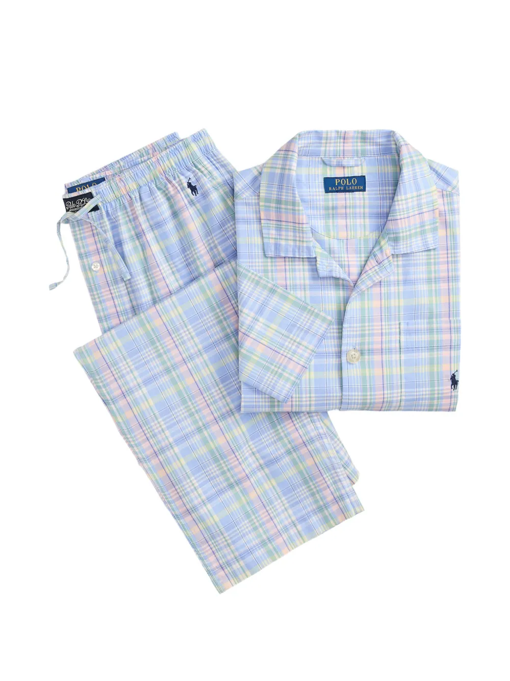 

Пижама в клетку Polo Ralph Lauren, синий